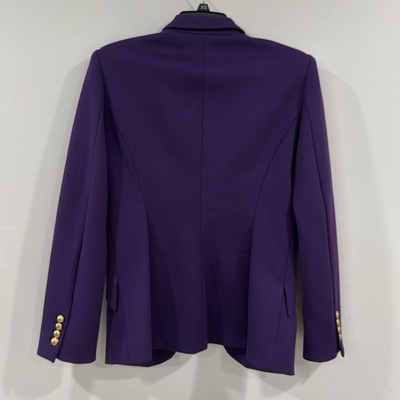 NWT WHBM Luxe Stretch Editor Blazer Purple - Picture 7 of 9
